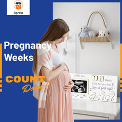 Bprow ultrasound frame countdown week highlighting milestones and anticipation