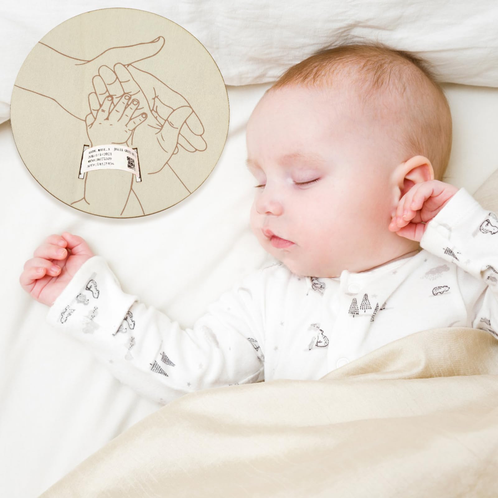 BQSAZHYJ gift-ready baby shower decor featuring the birth announcement keepsake.