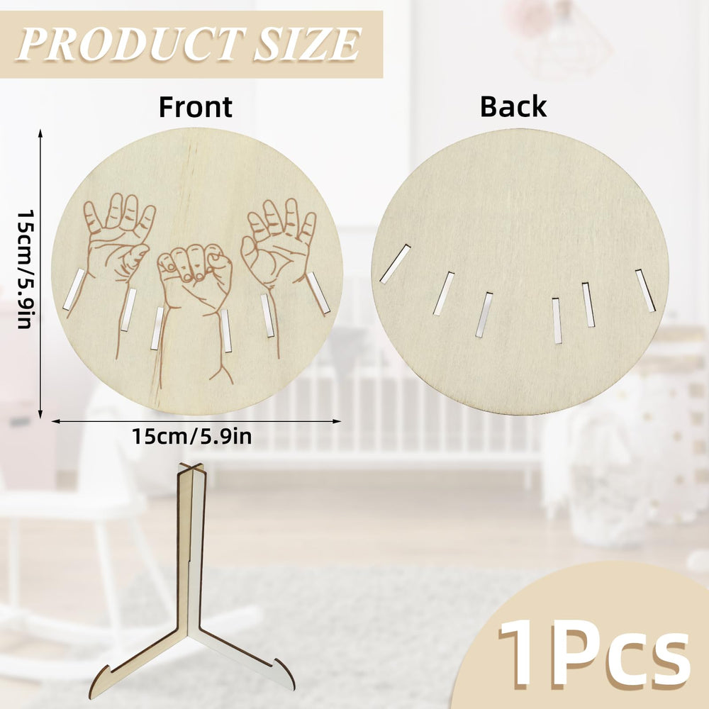 BQSAZHYJ hospital bracelet holder showcases the baby's bracelet alongside a cherished memory.