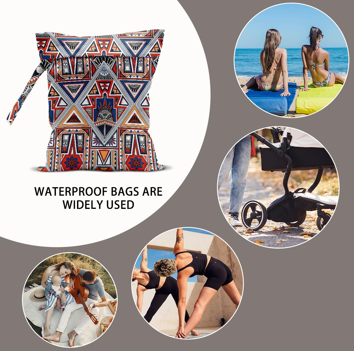 BQXH travel-friendly wet bag guards damp items during trips or beach days.