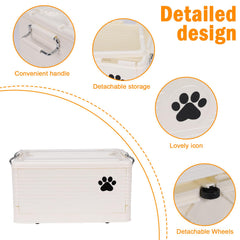 Brabtod dog toy basket folded-flat saves space when not in use