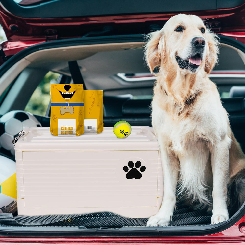 Brabtod dog toy basket open with toys for quick access