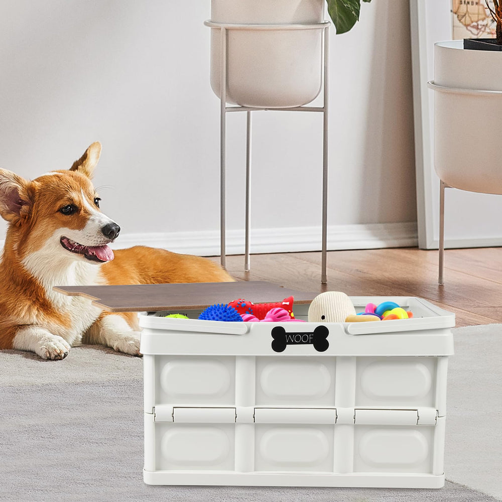 Brabtod easy-clean plastic box keeps toys and snacks tidy after use