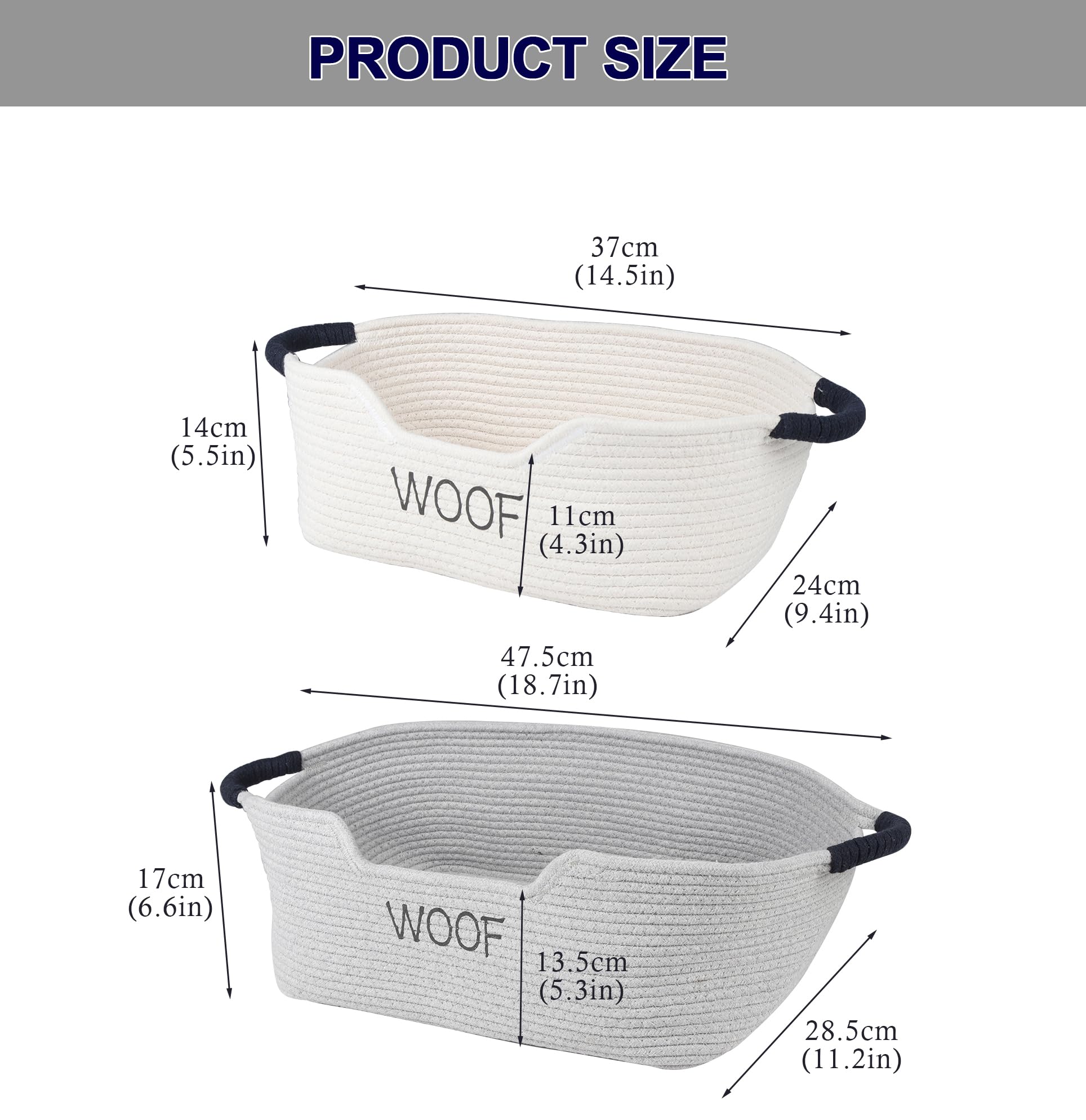 Brabtod large grey toy storage basket holds many toys.