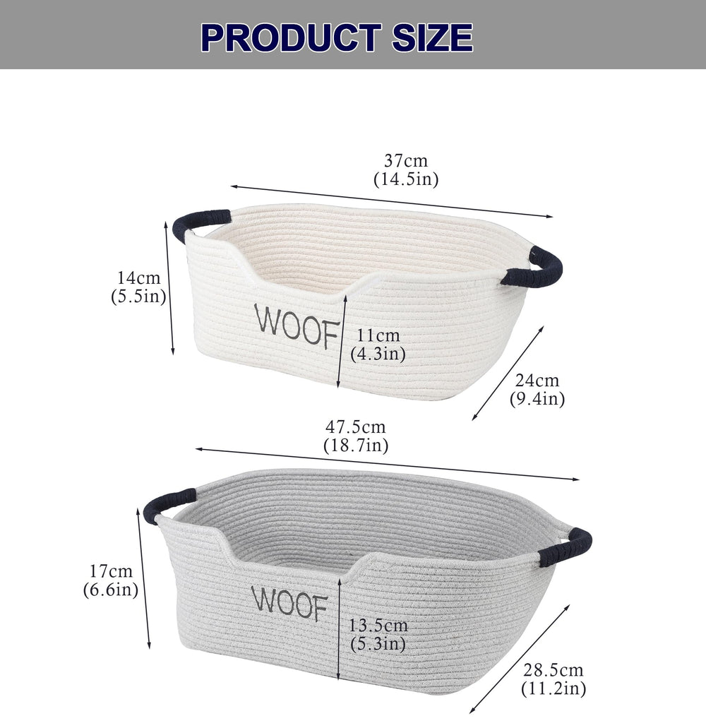 Brabtod large grey toy storage basket holds many toys.