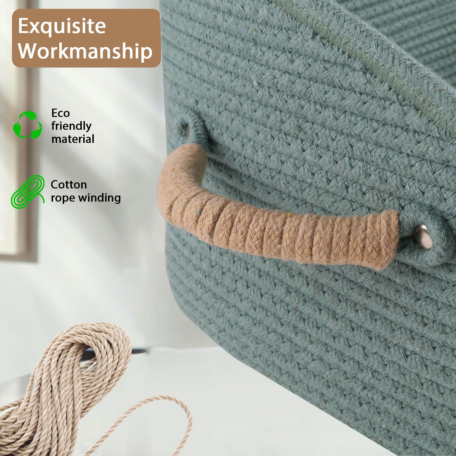 Brabtod portable collapsible basket for easy moving and saving space.