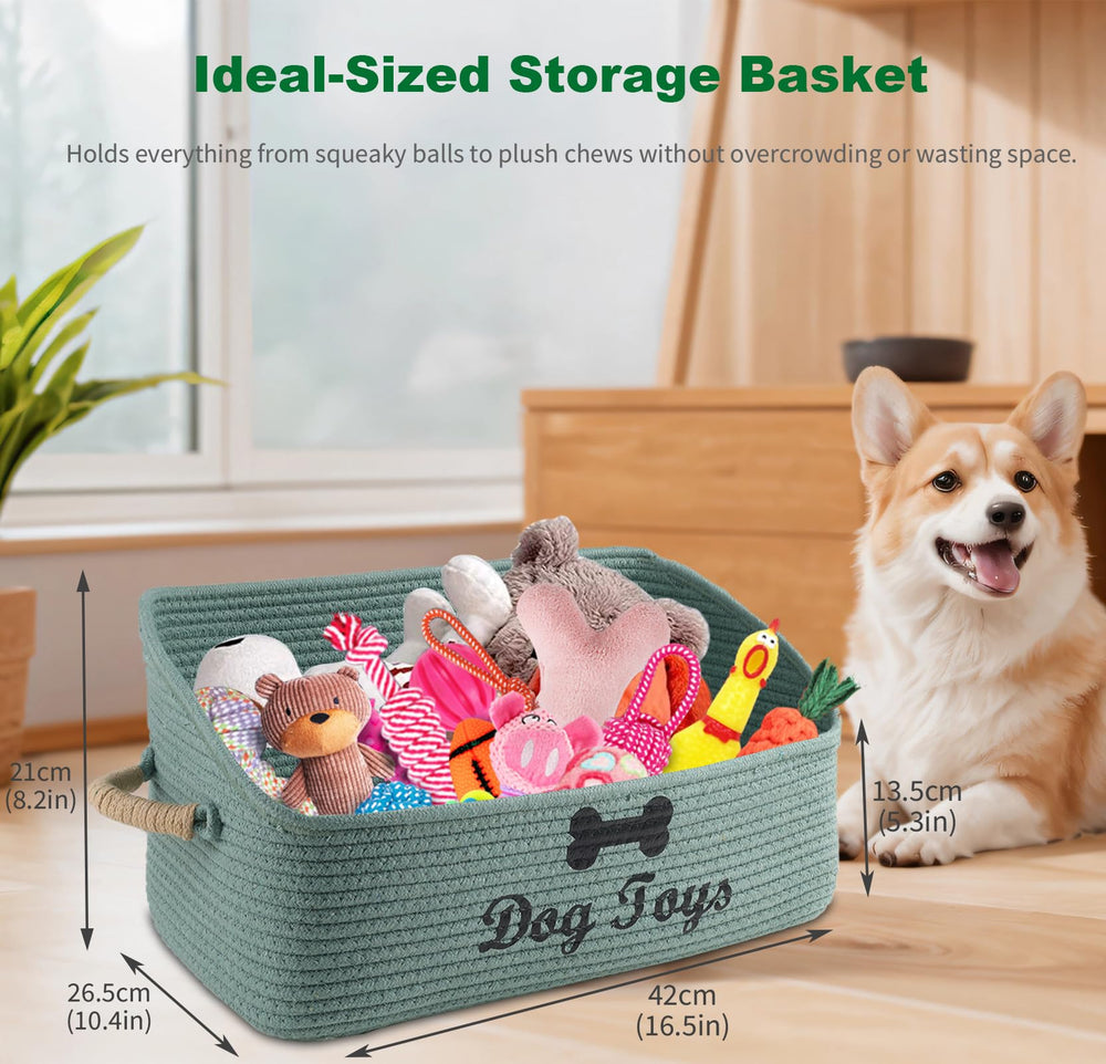 Brabtod trapezoid design keeps toys visible and accessible.