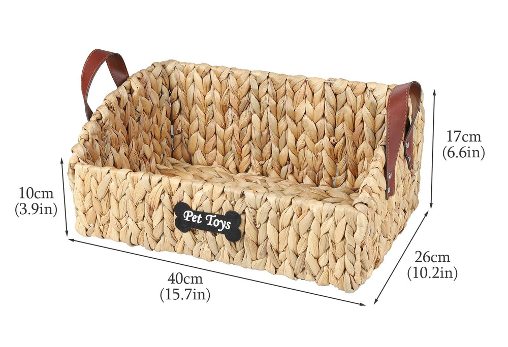 Brabtod trapezoid pet toy bin easy-clean surface supports quick maintenance.