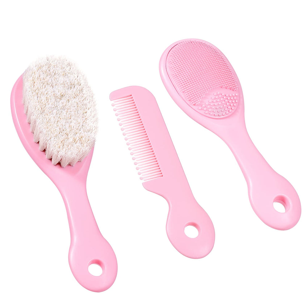 BRADYS HOUSE all-in-one pink hair-care collection for newborns and toddlers.