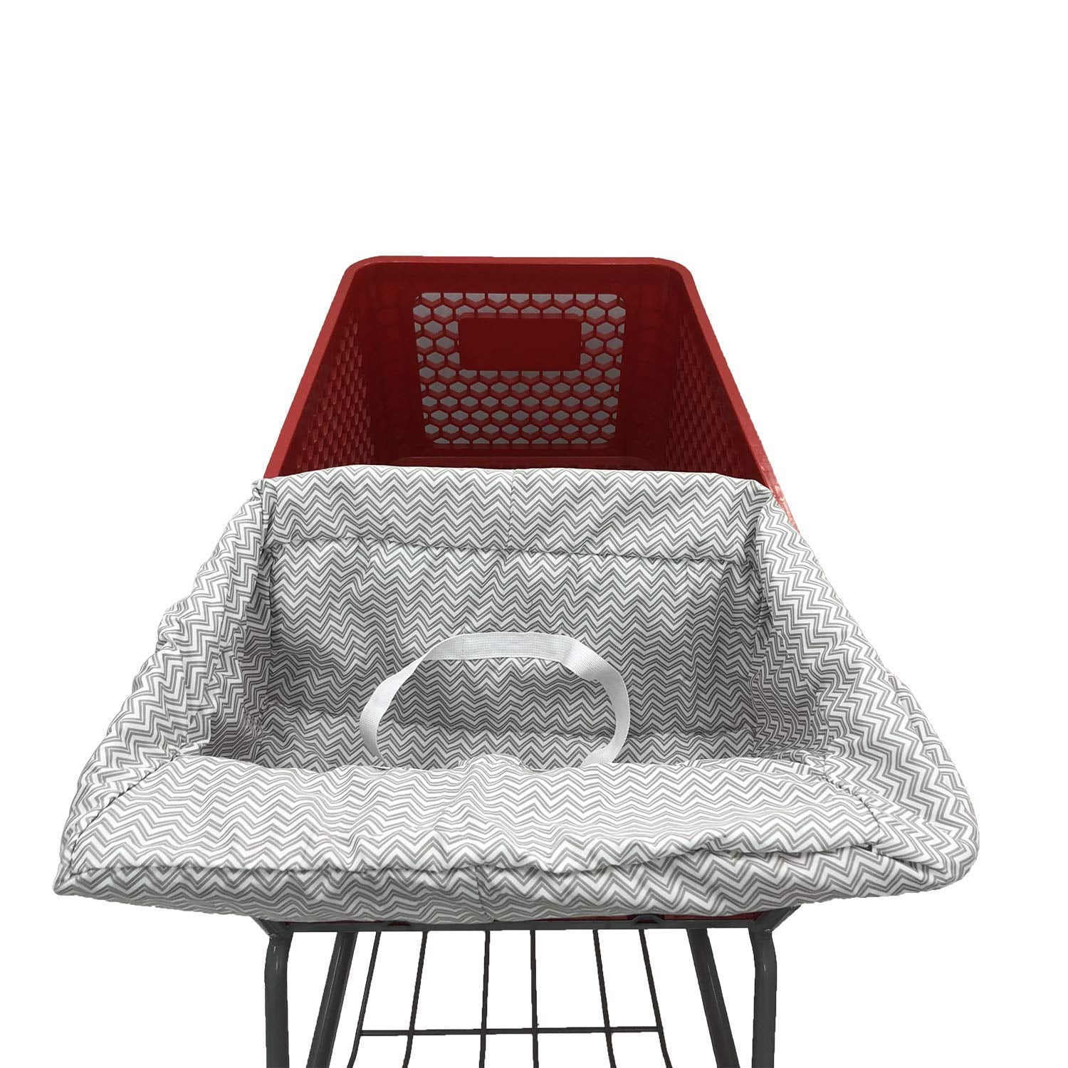 Brain Architect Child gray chevron attached carry bag for quick on-the-go setup.