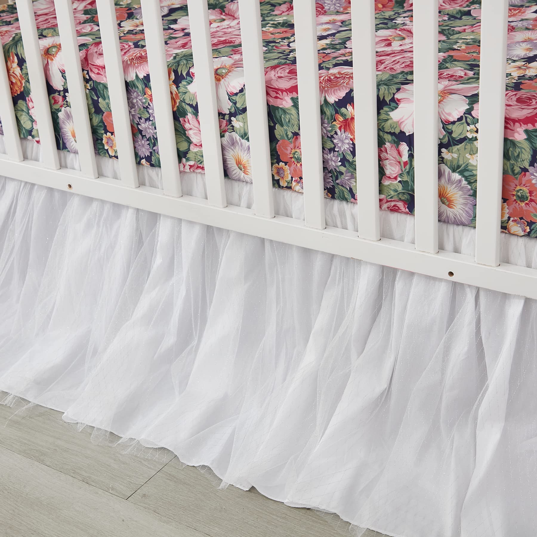 Brandream Baby Crib Bedding Floral Allure diaper stacker demonstrates convenient storage within reach