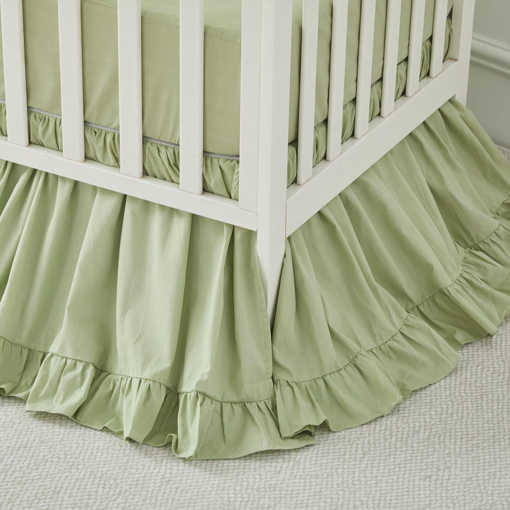 Brandream baby nursery softness highlighting gentle fabric and farmhouse style