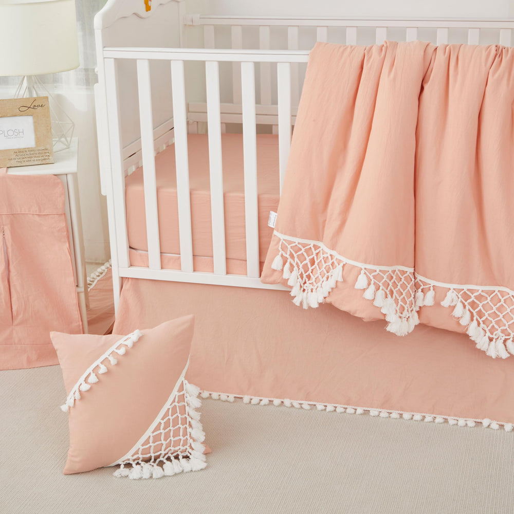 Brandream Boho dust ruffle texture highlights 100% cotton fabric