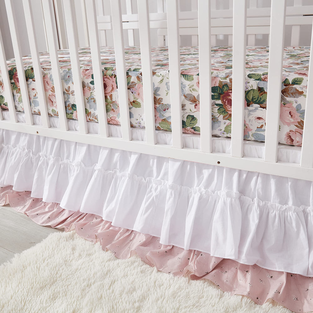 Brandream crib sheet fits standard 52x28-inch crib and toddler mattresses.