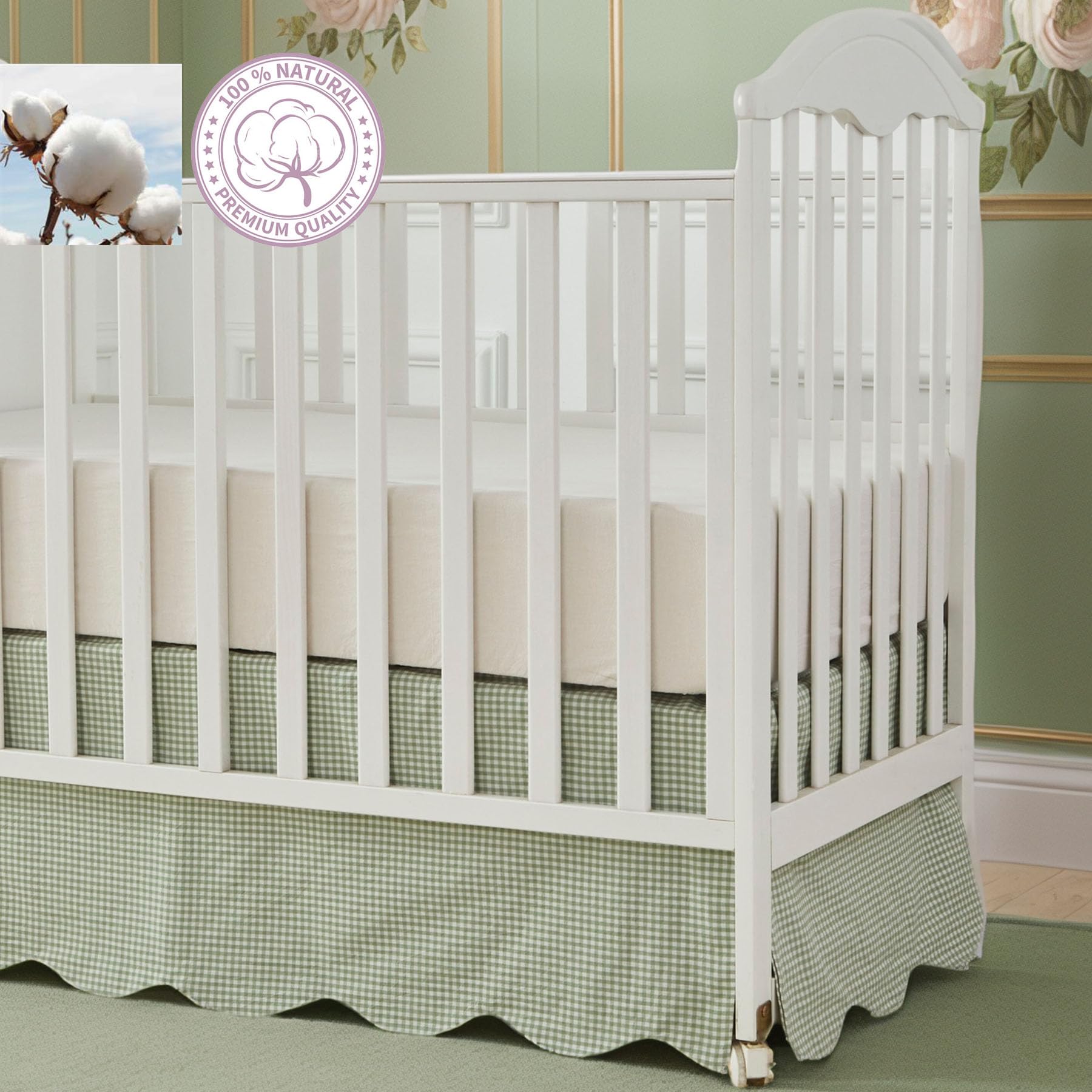 Brandream care-ready image reminds to line dry for durable nursery fabric.