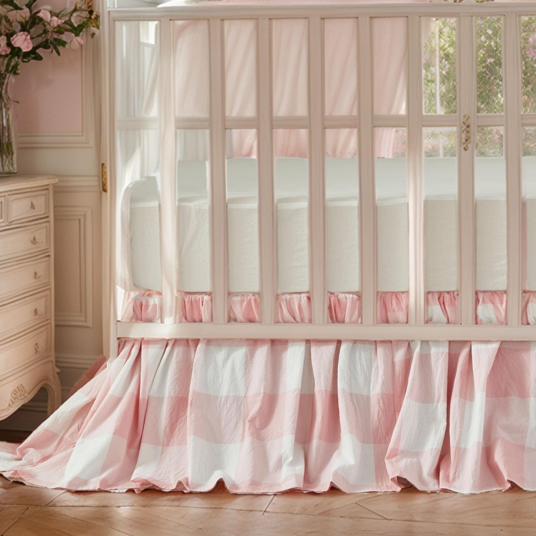 Brandream 52 by 28 inch size fits standard cribs securely.