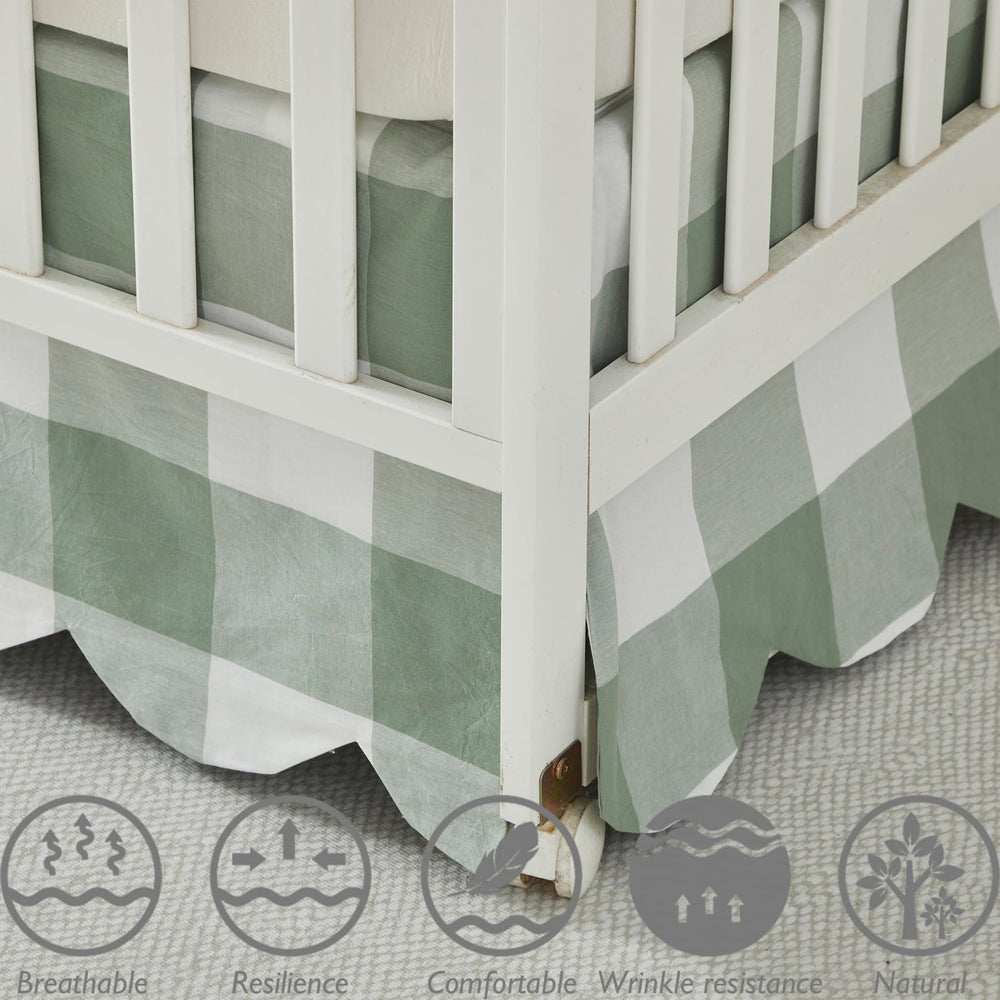Brandream easy-care cotton keeps nursery laundry simple and quick.