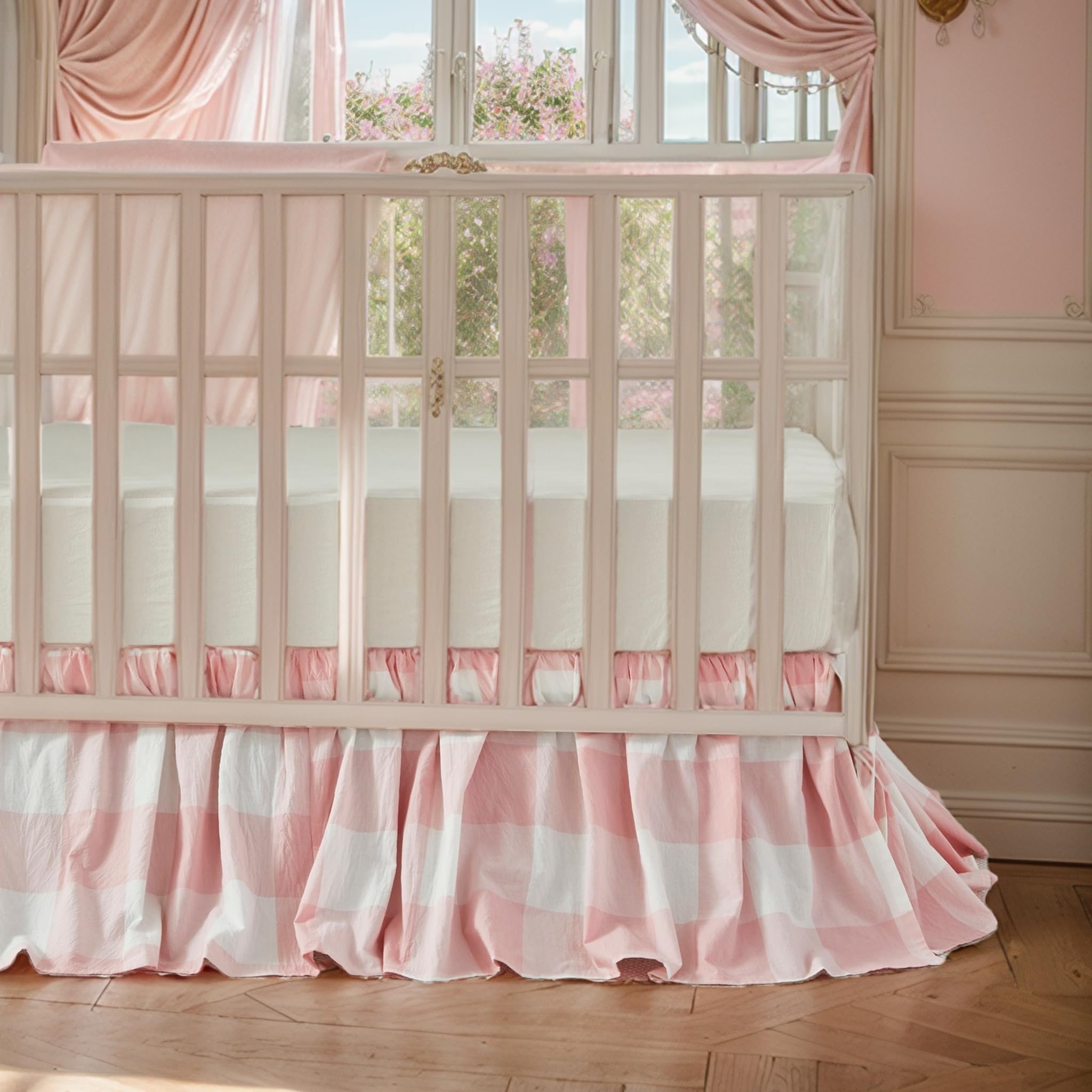 Brandream Skirt on toddler bed demonstrates growth-friendly nursery design.