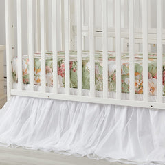Brandream Lilium Rose Floral crib sheet with full-edge elastic for a secure fit.