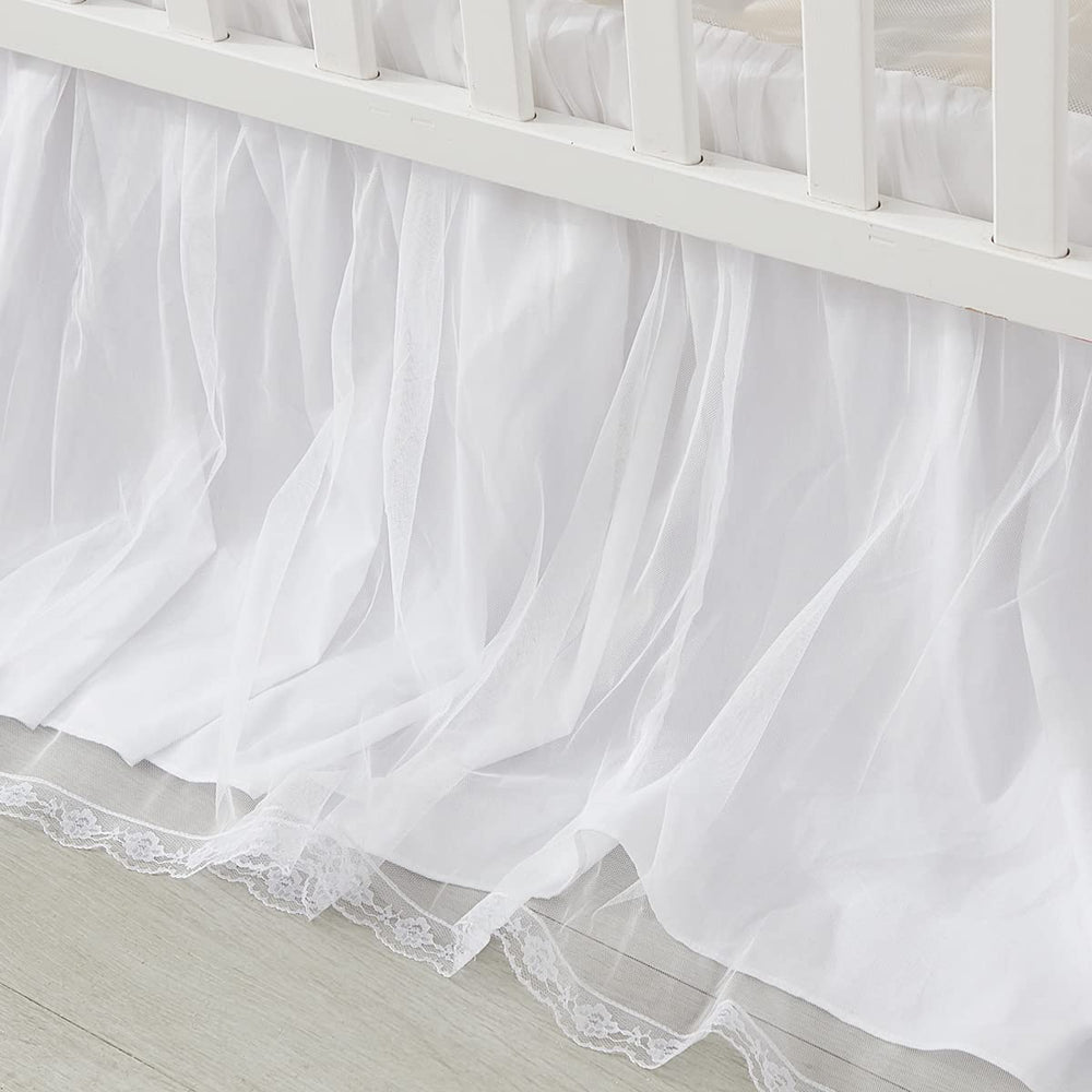 Brandream machine-washable crib skirt eases laundry for busy parents.