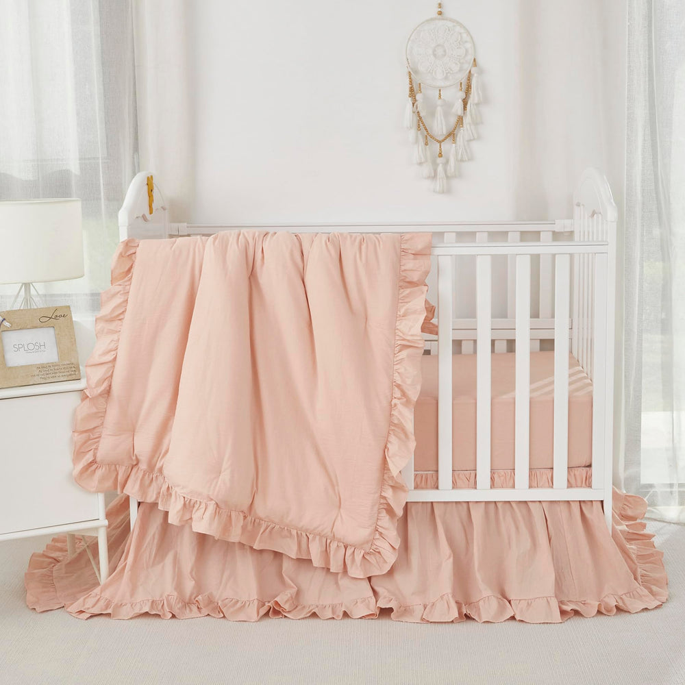 Brandream nursery boho chic decor in blush enhances a cozy, stylish nursery.