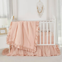 Brandream nursery boho chic decor in blush enhances a cozy, stylish nursery.
