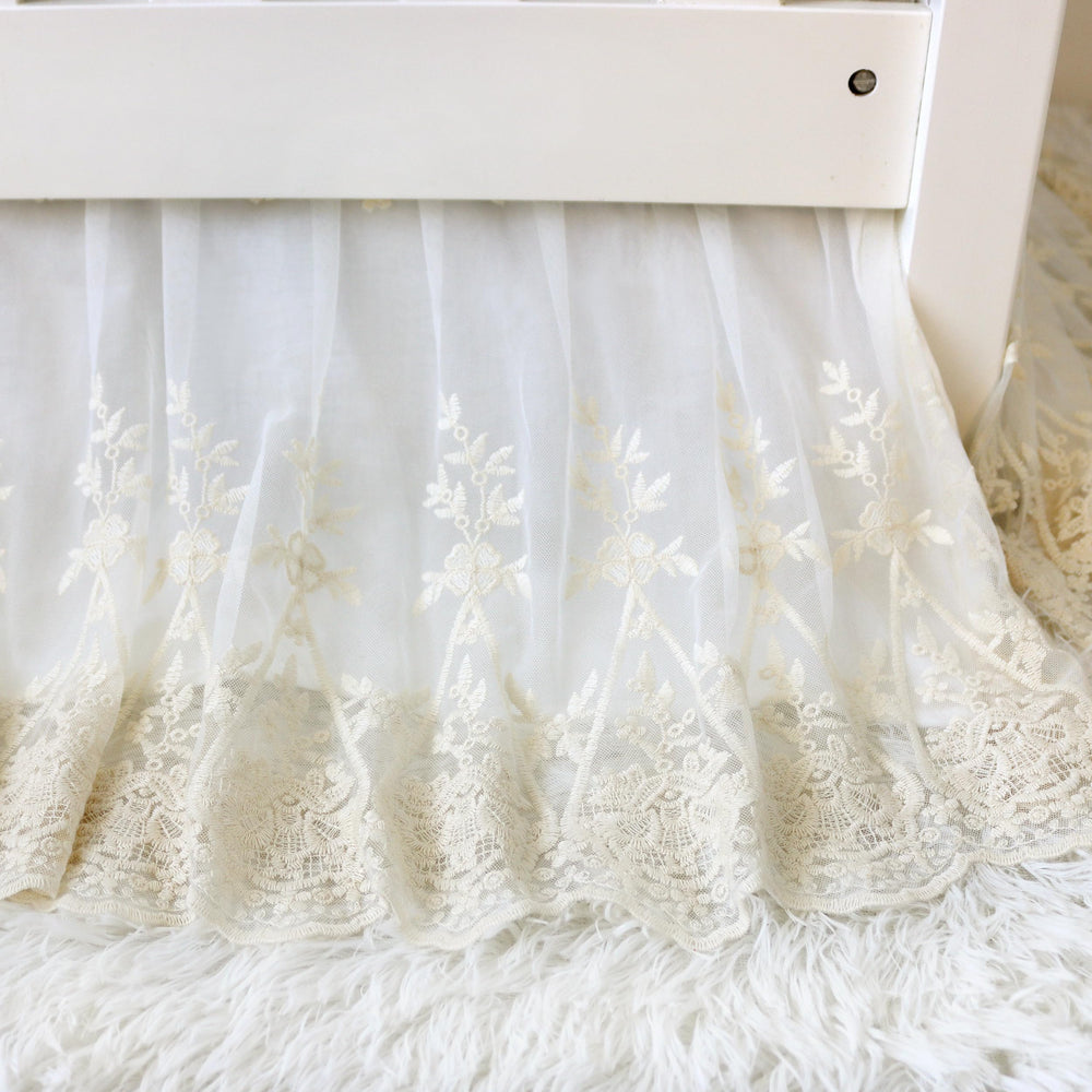 Brandream nursery boho chic decor scene in calming cream palette enhances room style
