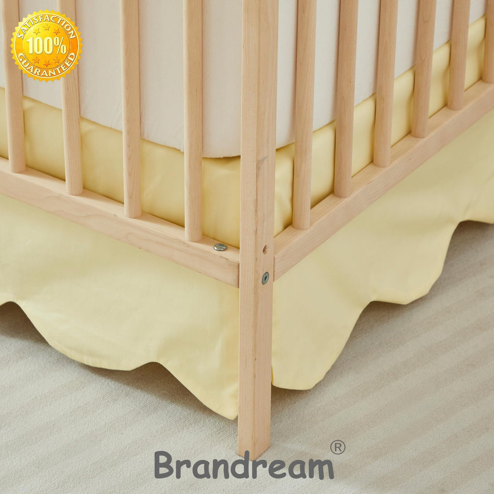 Brandream toddler bed fit crib skirt demonstrates versatile dimensions for growing sleepers.