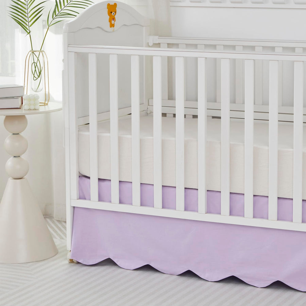 Brandream scallop edge texture enhances the nursery with a refined, elegant look.