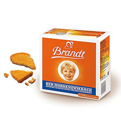 Brandt Zwieback Rusk with butter and jelly topping.