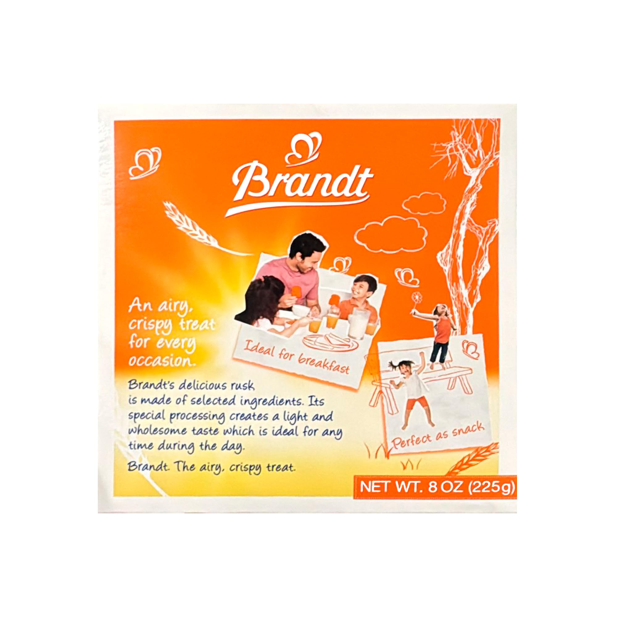 Brandt Zwieback Rusk with mild sweetness for easy nibbling.