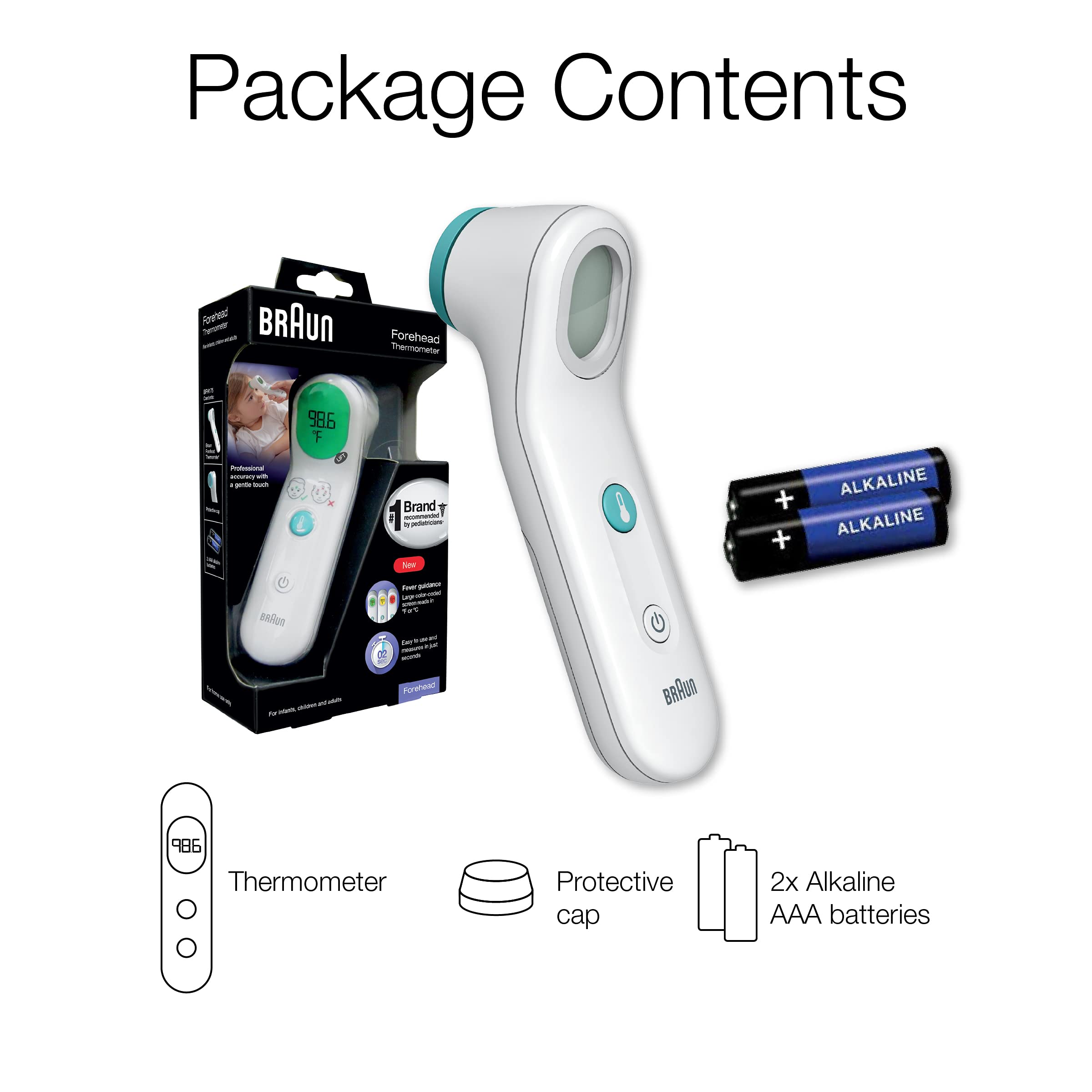 Braun Sensian Contact 5 thermometer ergonomic design for comfortable use