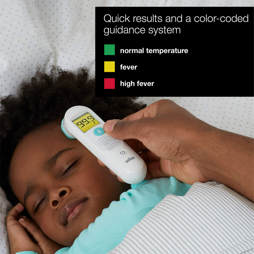 Braun TempleSwipe large backlit LCD aids readability in any lighting.