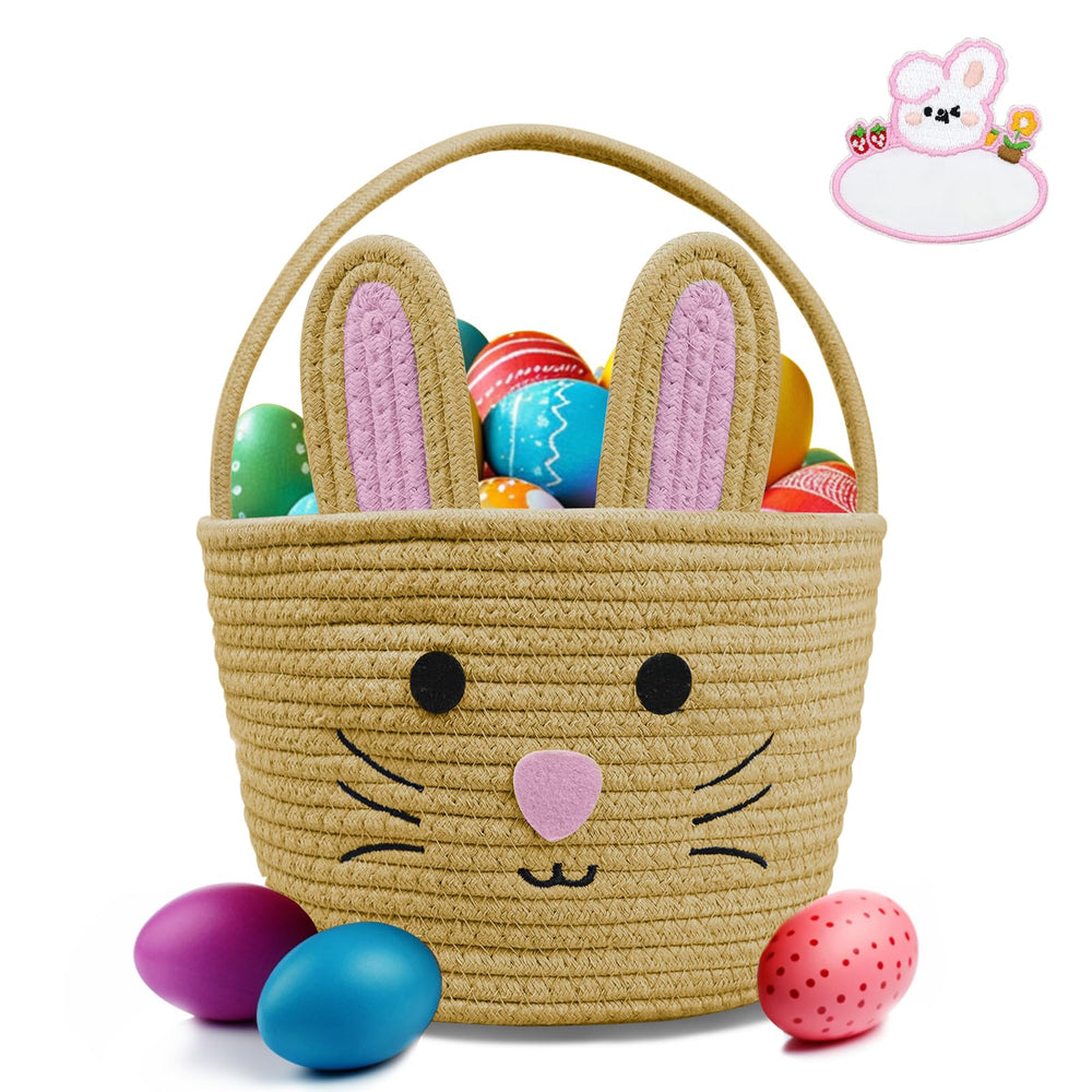 Brbecon bunny basket makes a thoughtful Easter gift idea for girls