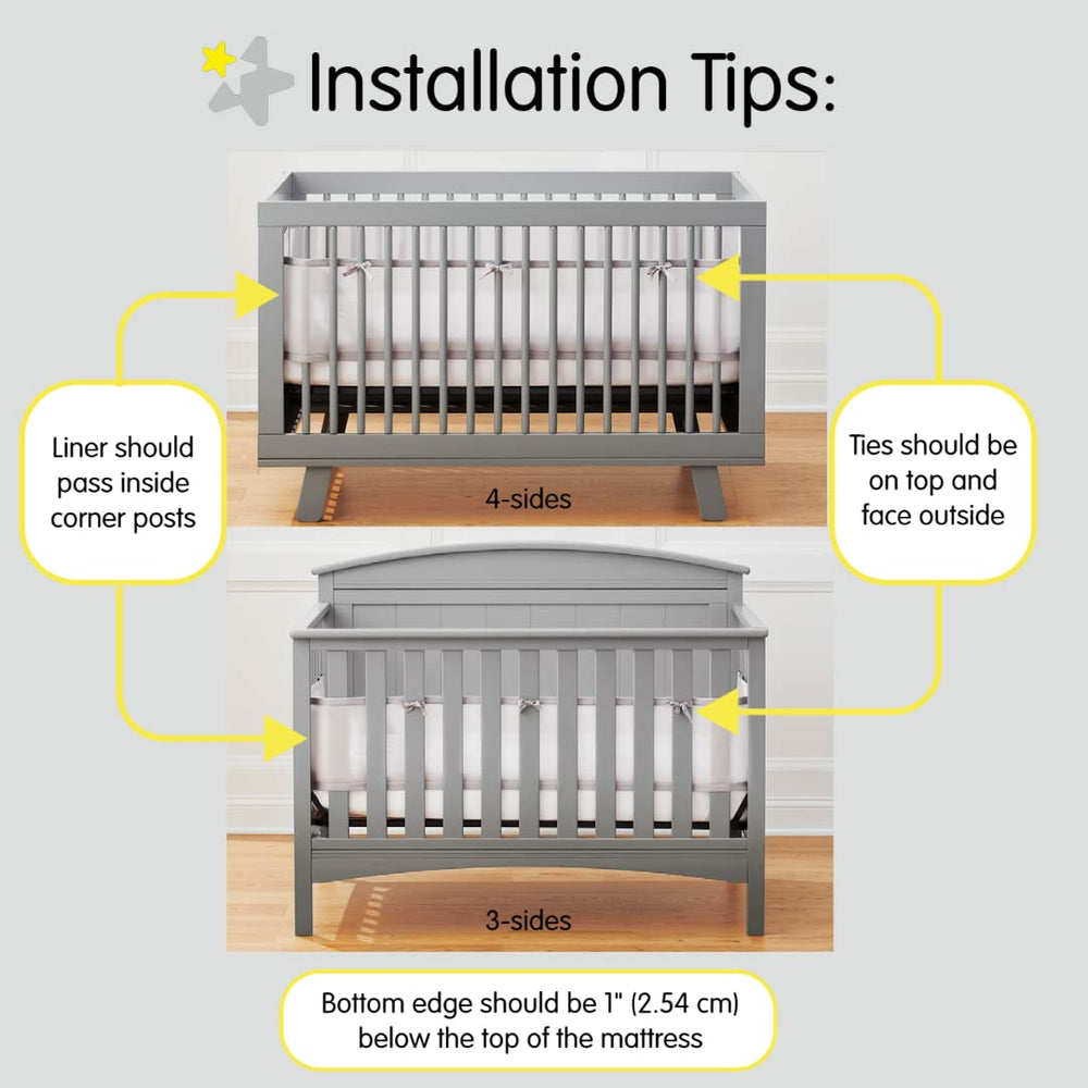 BreathableBaby easy-install hook-and-loop keeps setup simple for caregivers.