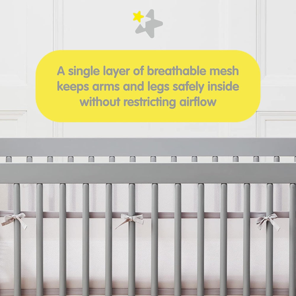 BreathableBaby safety-tested with ASTM F1917 verification for trusted mini crib protection.