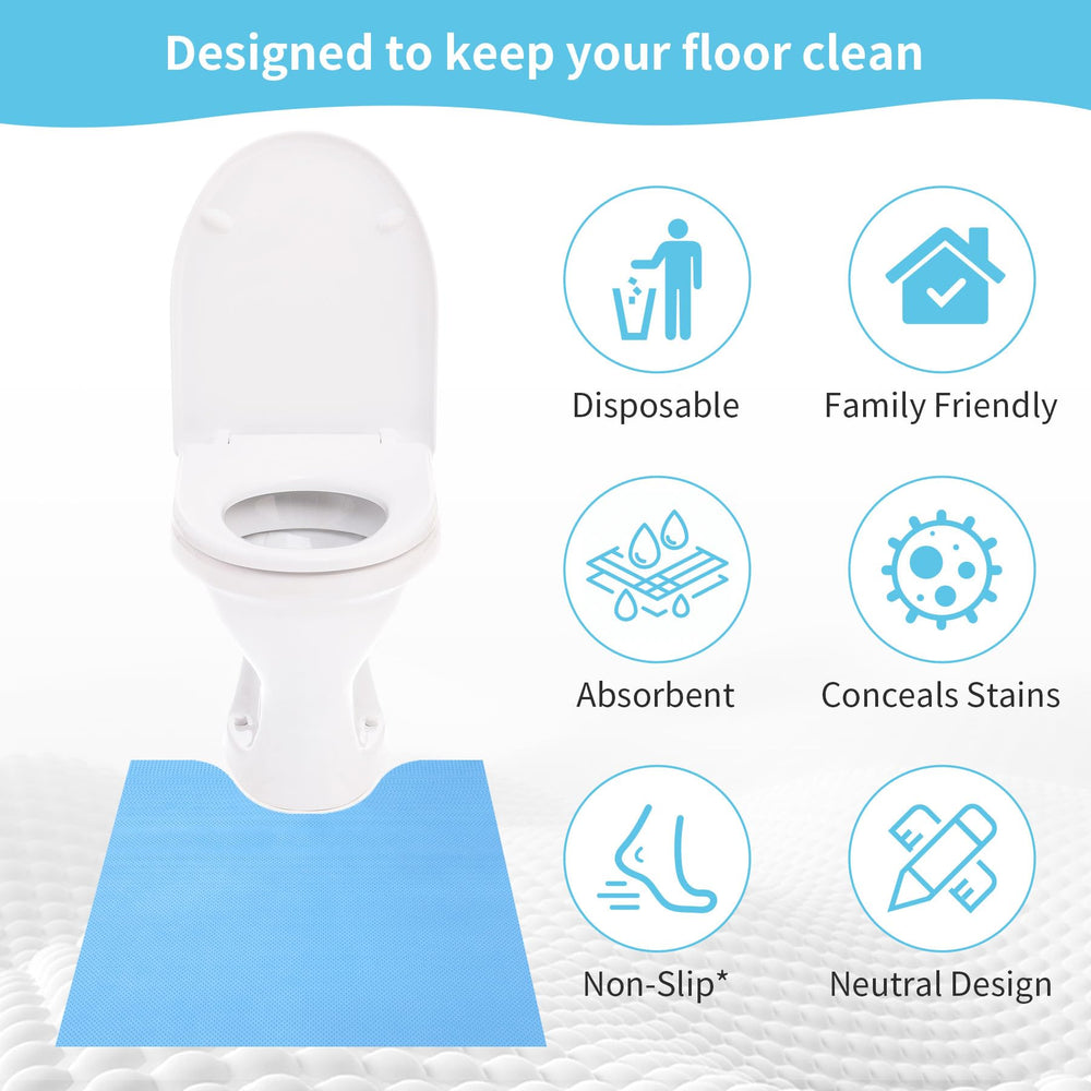 BREENHILL mats can be trimmed to fit different toilet shapes.