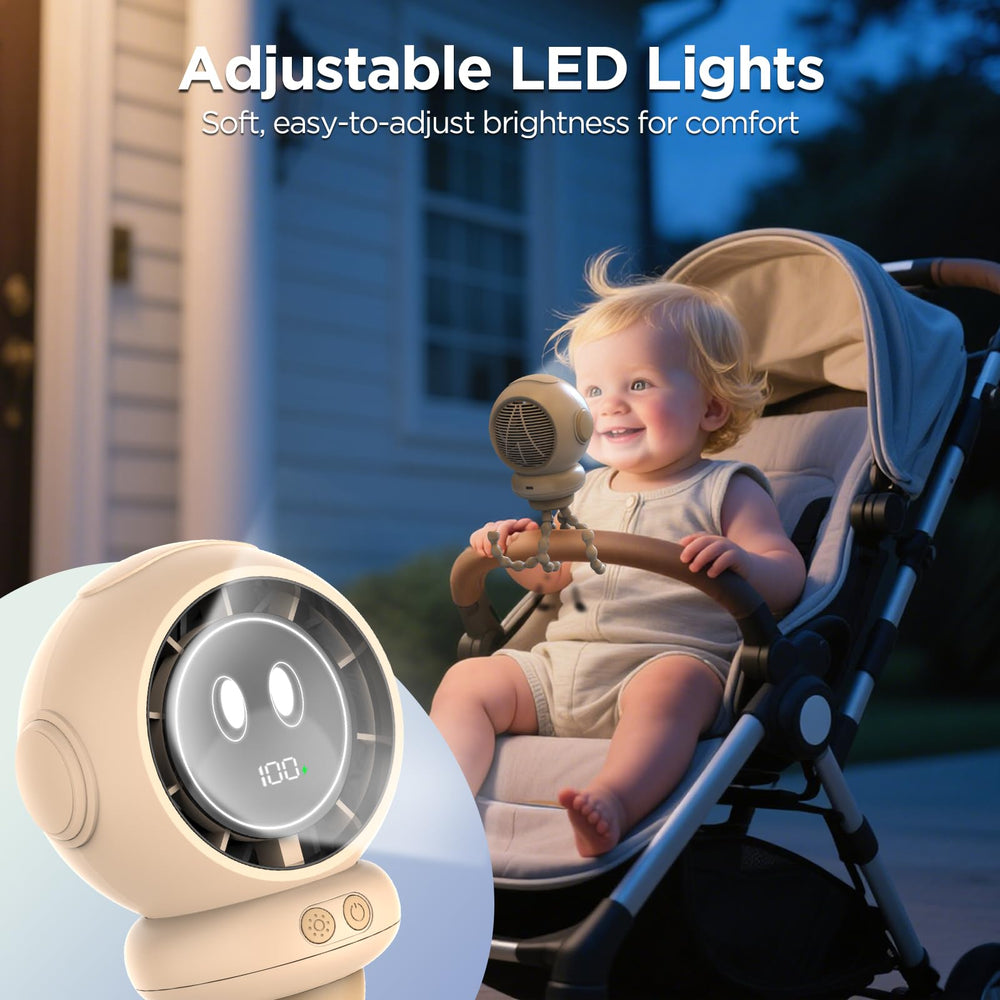 BreezeBoost night-light feature on the fan provides gentle illumination.