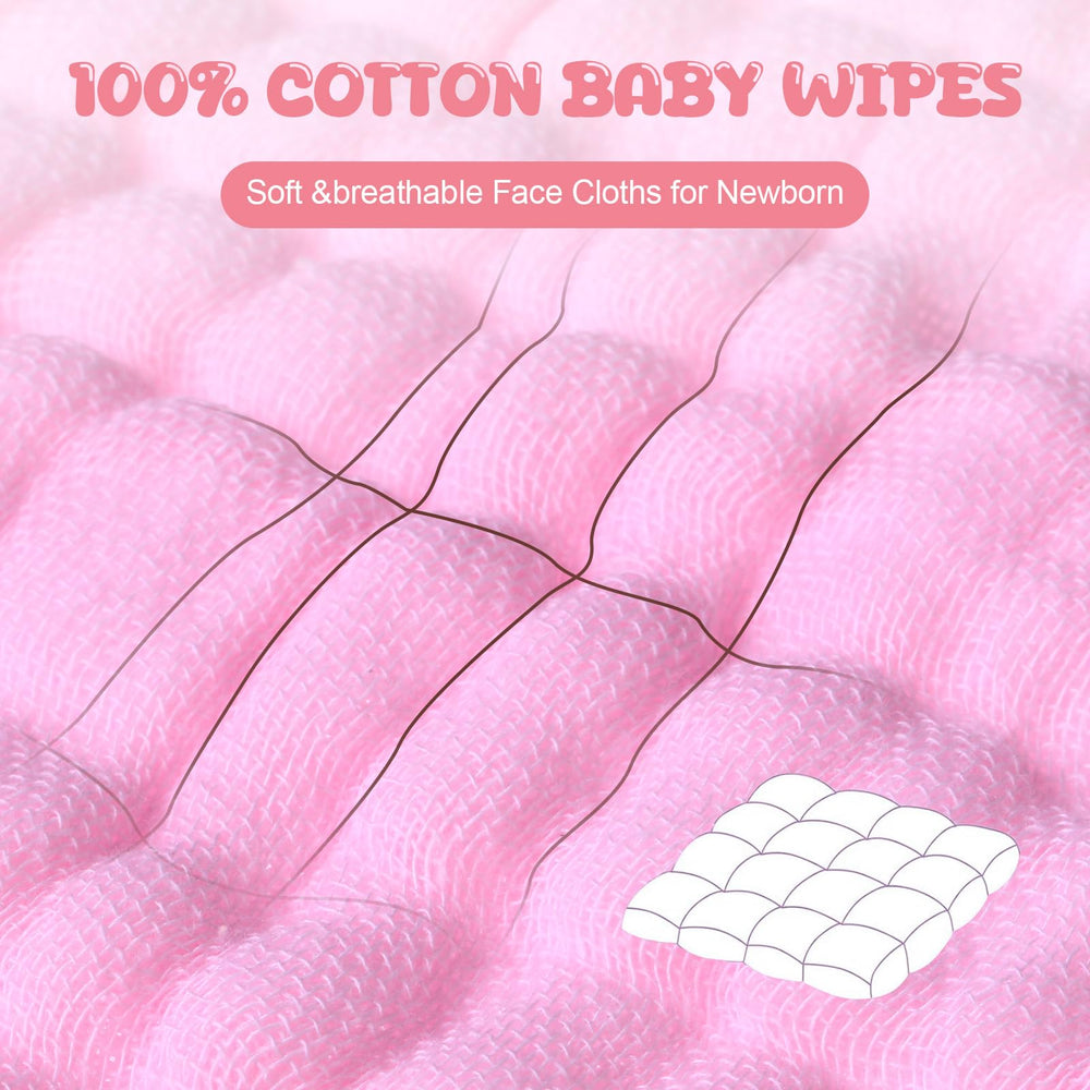 Breling 12x12 inch baby washcloth demonstrates ideal size for bath or mealtime tasks.