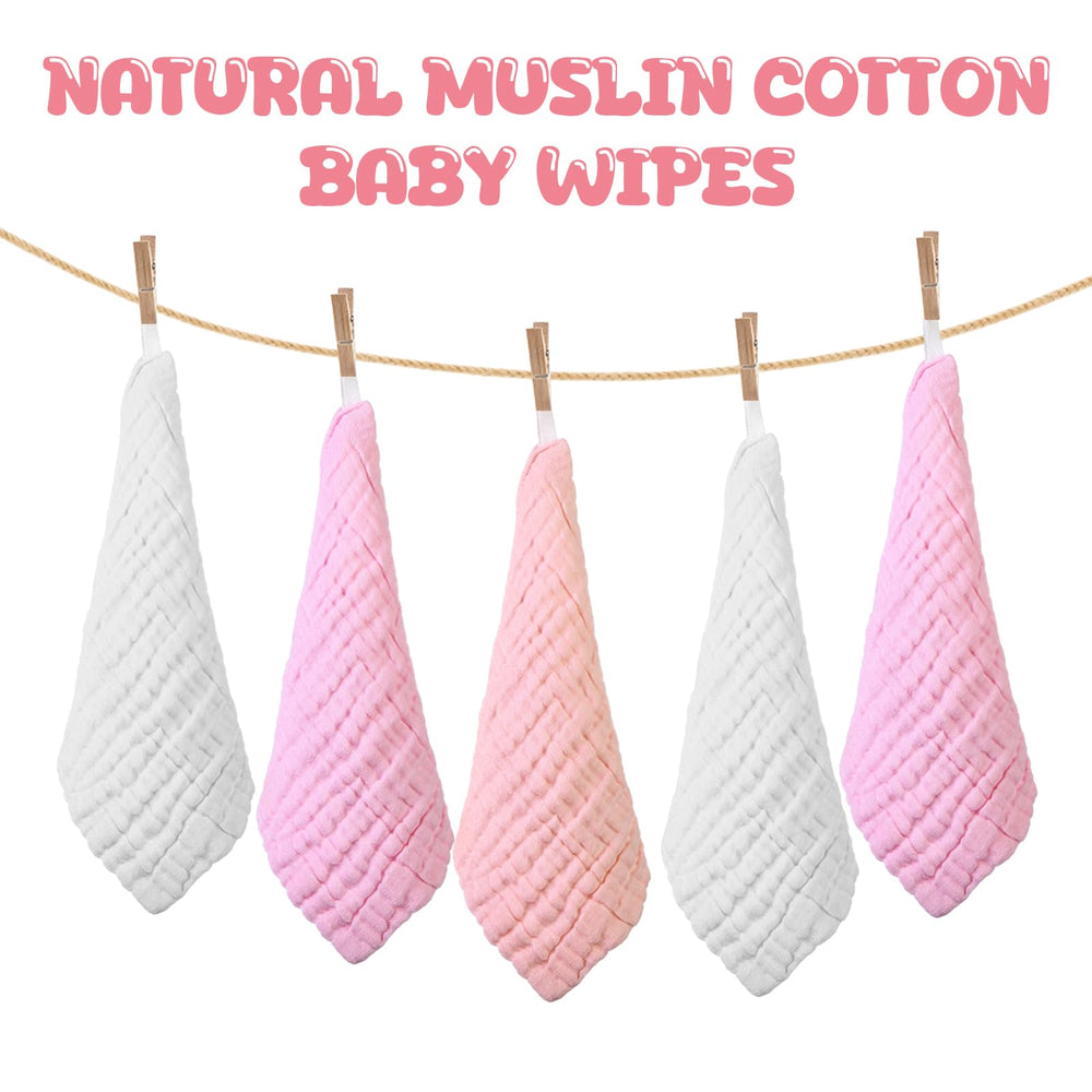 Breling 6-layer muslin wipe emphasizes durable, soft cloth that becomes gentler after washing.