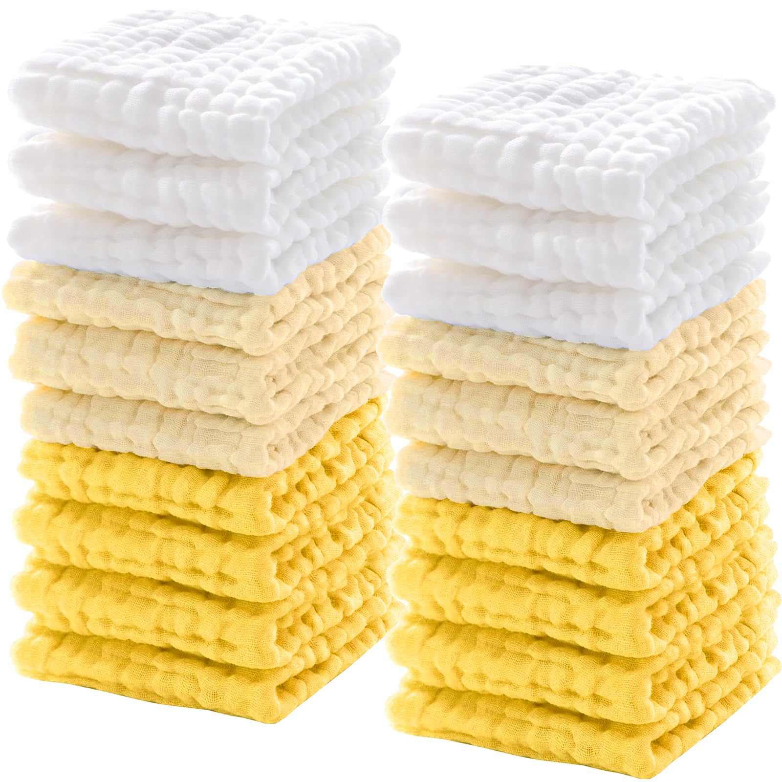 Breling baby muslin washcloth white is extra-soft and gentle for newborn care.