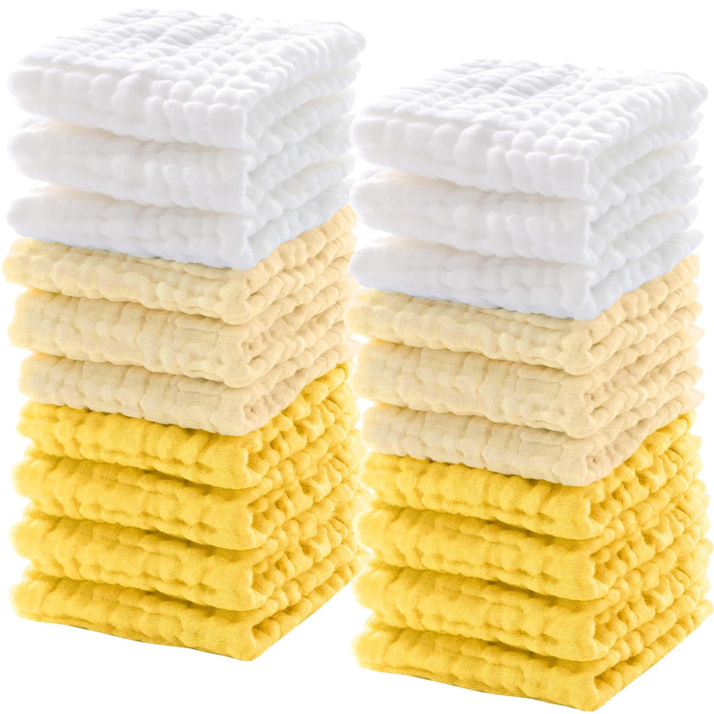 Breling baby muslin washcloth white is extra-soft and gentle for newborn care.