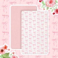 Breling crib sheet with four-sided elastic edge demonstrating secure fit