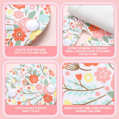 Breling gtube pads dinosaur pattern close-up in soft microfiber for comfort