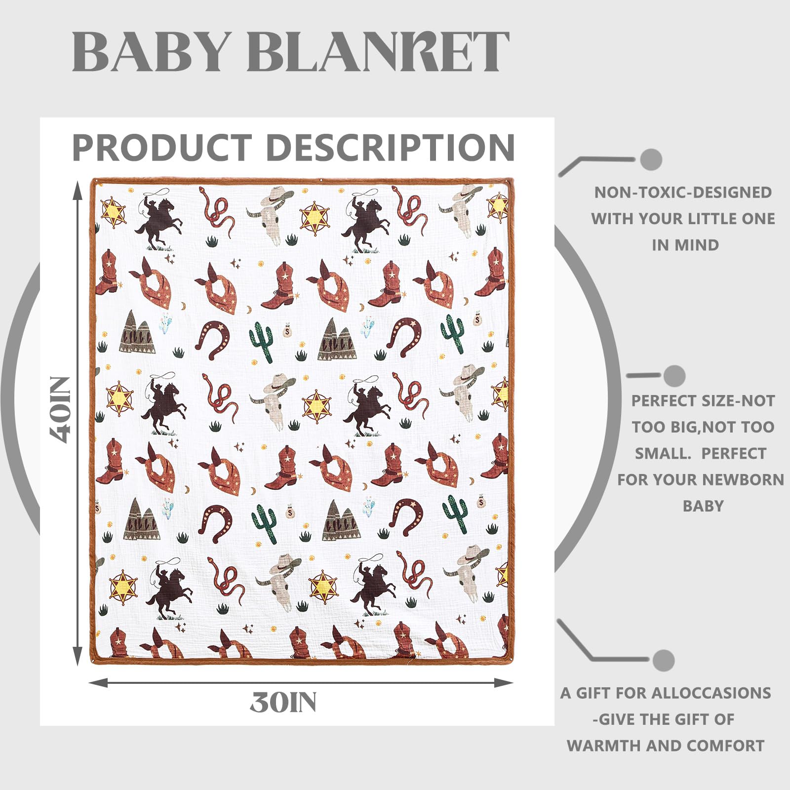 Breling muslin blanket soft-touch close-up highlights gentle fabric for delicate skin