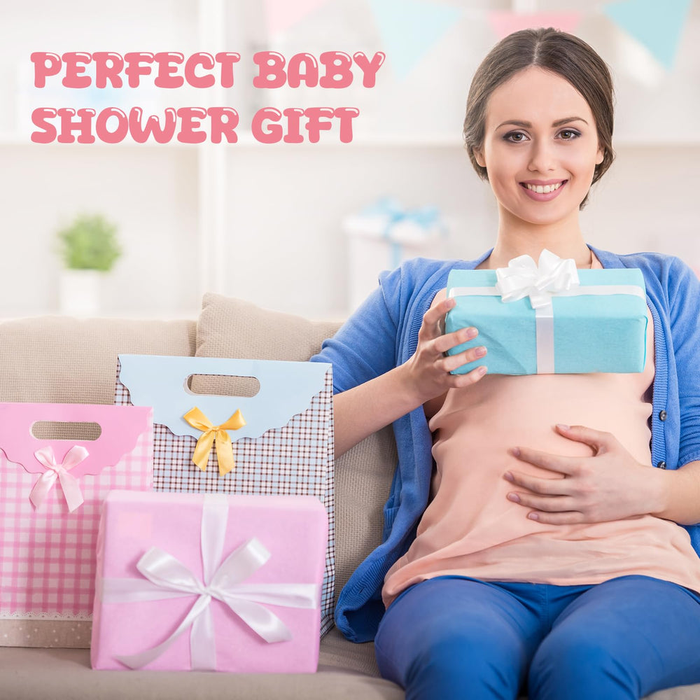 Breling powder pink and white washcloths image shows gender-neutral, soothing color options.