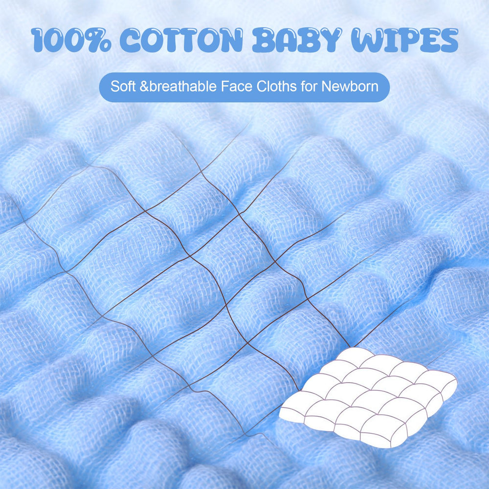 Breling six-layer muslin cloths show enhanced absorbency and softness.