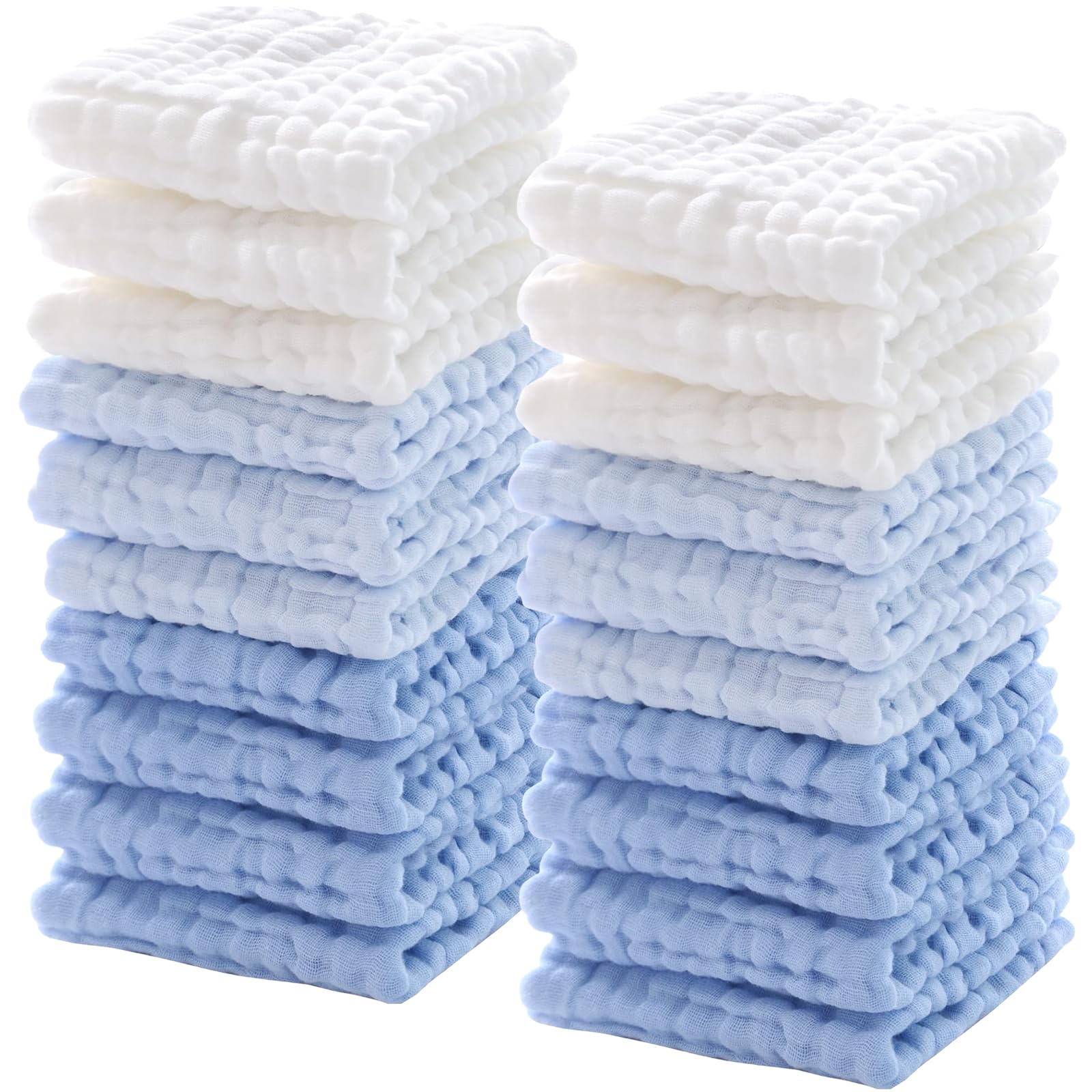 Breling soft cotton washcloths demonstrate gentle cleansing capabilities.