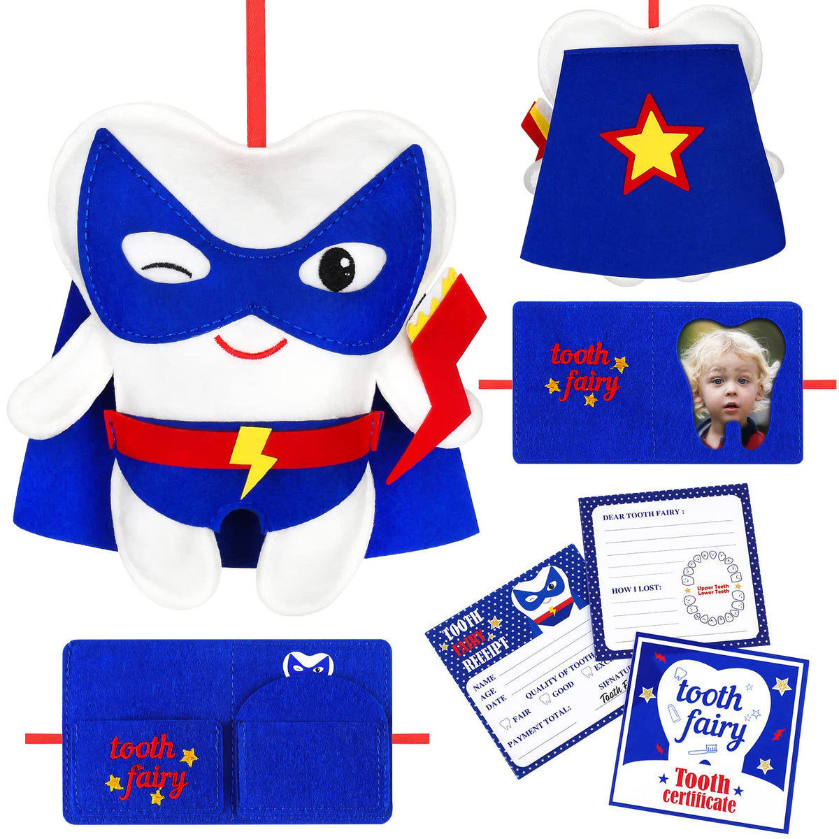 Breling Tooth Pillow Kit blue hero-tooth pillow for cozy bedtime moments