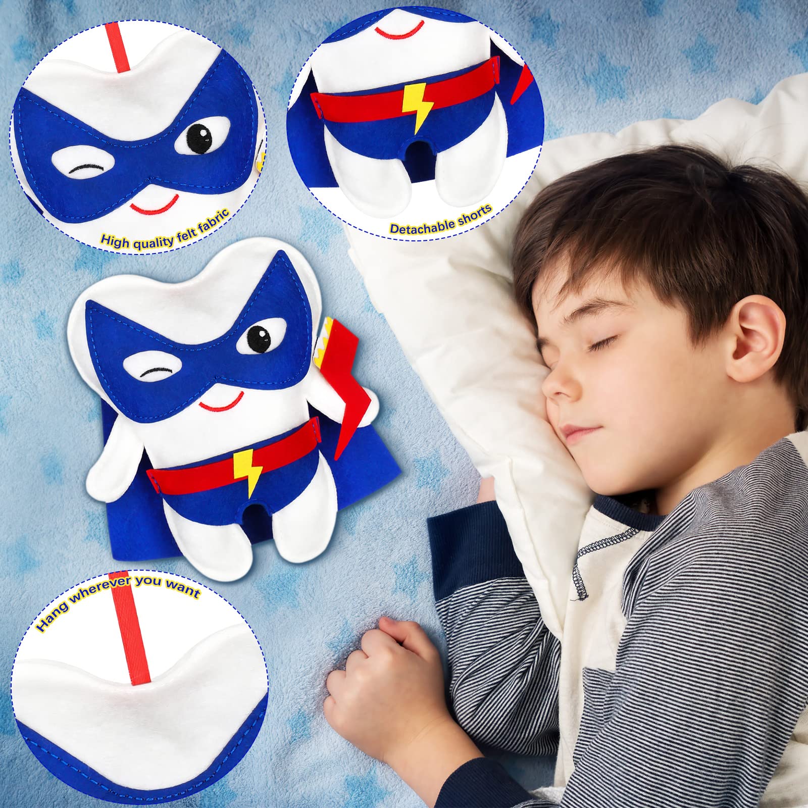 Breling Tooth Pillow Kit tooth pillow with wink and cloak invites imagination